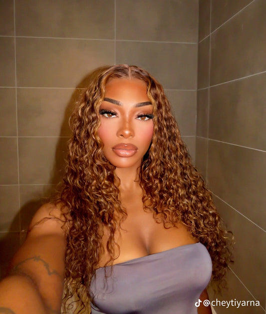 Honey Blonde Highlight Waterwave